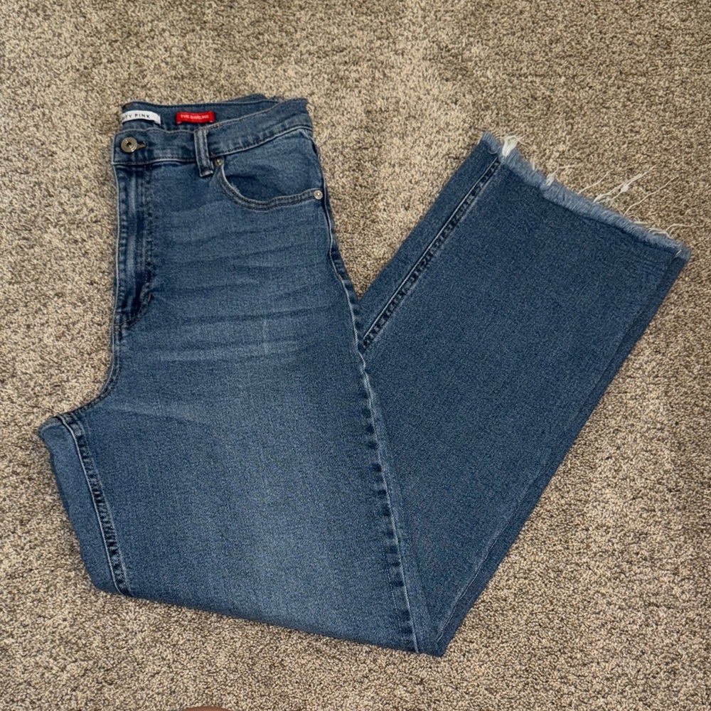 Juniors Celebrity Pink Wide Leg, High Rise Jeans Sz 11/30